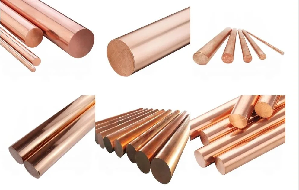 Copper Round Rods Excellent Straight 50-200mm Diameter C92300 C92500 99.9 Purity Copper Brass Round Bar From China High Quality Factory