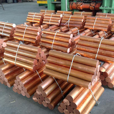 C17300 C17500 Copper Round Bar Beryllium Bronze Pure Solid Copper Bus Bar