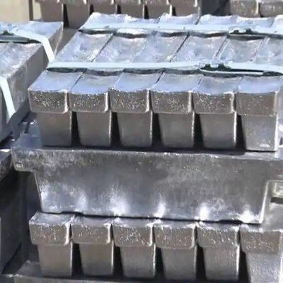 Thỏi kẽm màu xám bạc Chất liệu kim loại kẽm 99.995 99.996