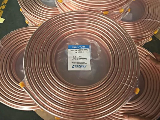 Level Wound H65 22mm Copper Pipe Coil Pure Copper Tube For Pancake