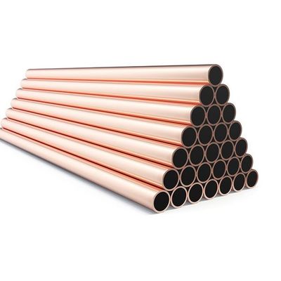 Cu Min 99.5% Straight Copper Pipe Tube Polished For Air Conditioner And Refrigerator